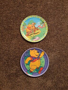 Vntg Zak! Designs melamine plates featuring Winnie the Pooh,Tigger, Piglet